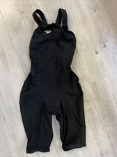 Speedo Fastskin Women s LZR Elite 2 USA Size 23 Black Open Back Pre-owned