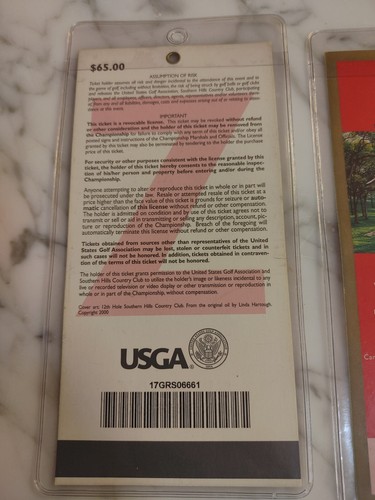 PGA 101st U.S. Open Sothern Hills Country Club Golf Memoriablia Ball/Tickets/Pin - Picture 8 of 10