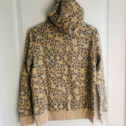 Nueva sudadera con capucha pulóver con estampado de leopardo Belle Du Jour para mujer talla pequeña - Imagen 5 de 7