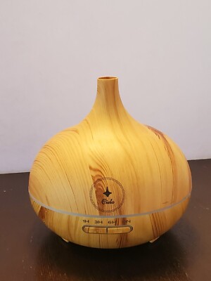 CIELO Woodgrain Aroma Diffuser Humidifier Oils 300ml 7 Mood Light Colors