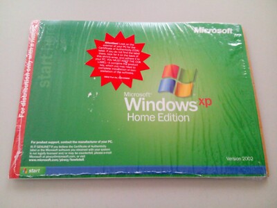 Vintage Windows XP Home OEM with Service Pack 1a, English