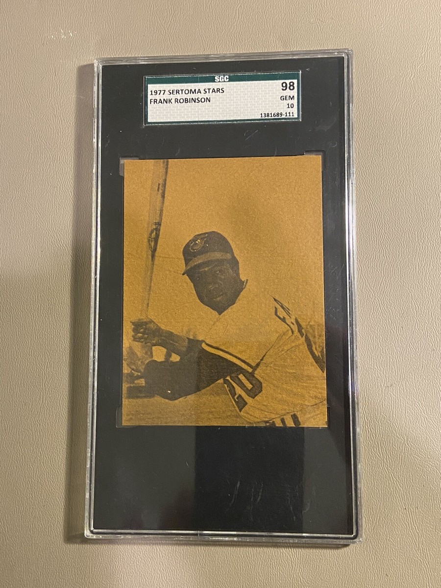 FRANK　オリーブ38 1977 SERTOMA STARS FRANK ROBINSON ORIOLES PSA 8 NM/MT 476633