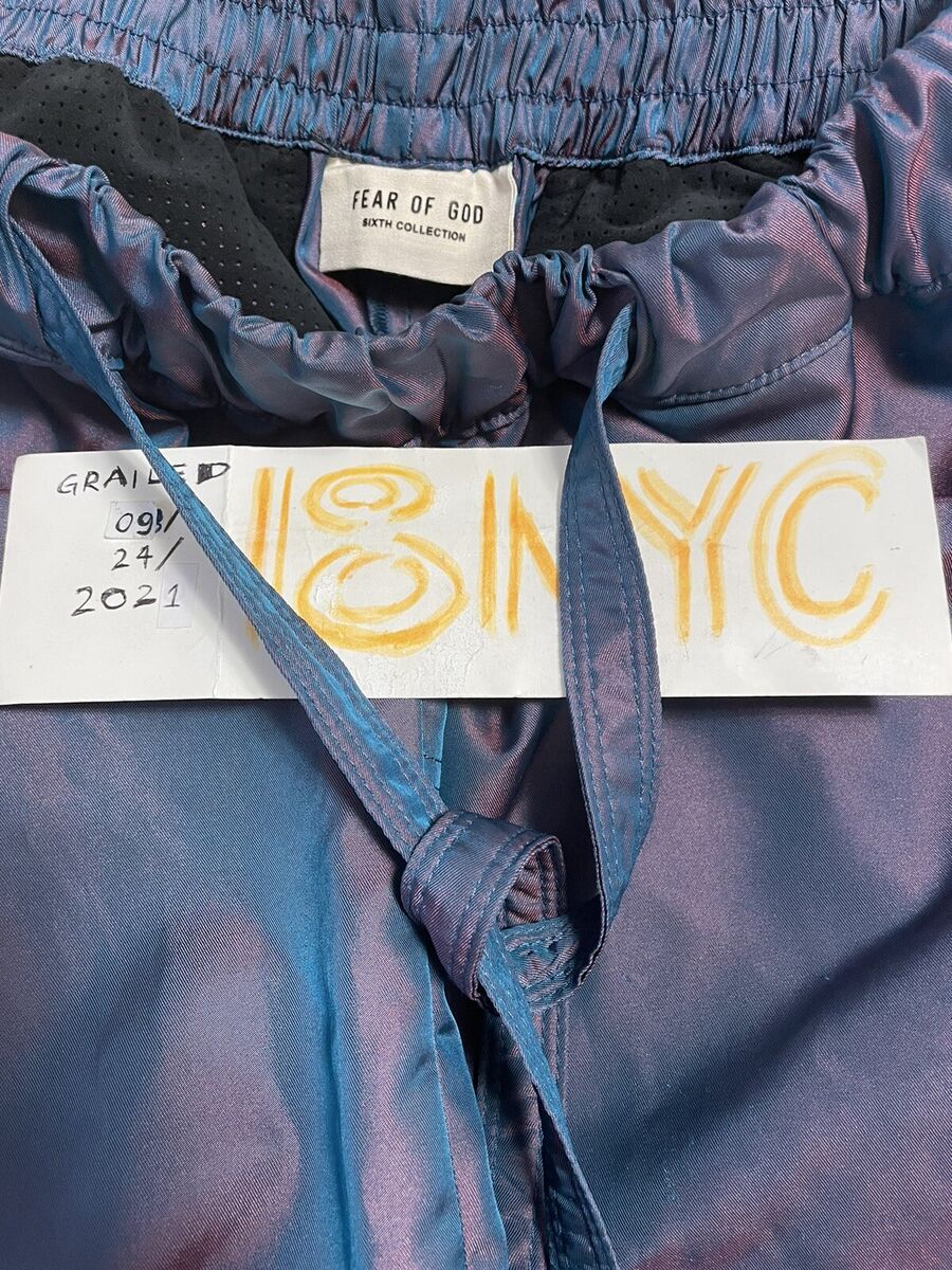 Rare FEAR OF GOD Sixth Collection Iridescent Nylon Lounge Rare FEAR OF GOD Sixth Collection Iridescent Nylon Lounge