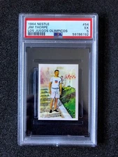1964 JIM THORPE NESTLE #69 Olympic Games PSA Card RARE POP 11