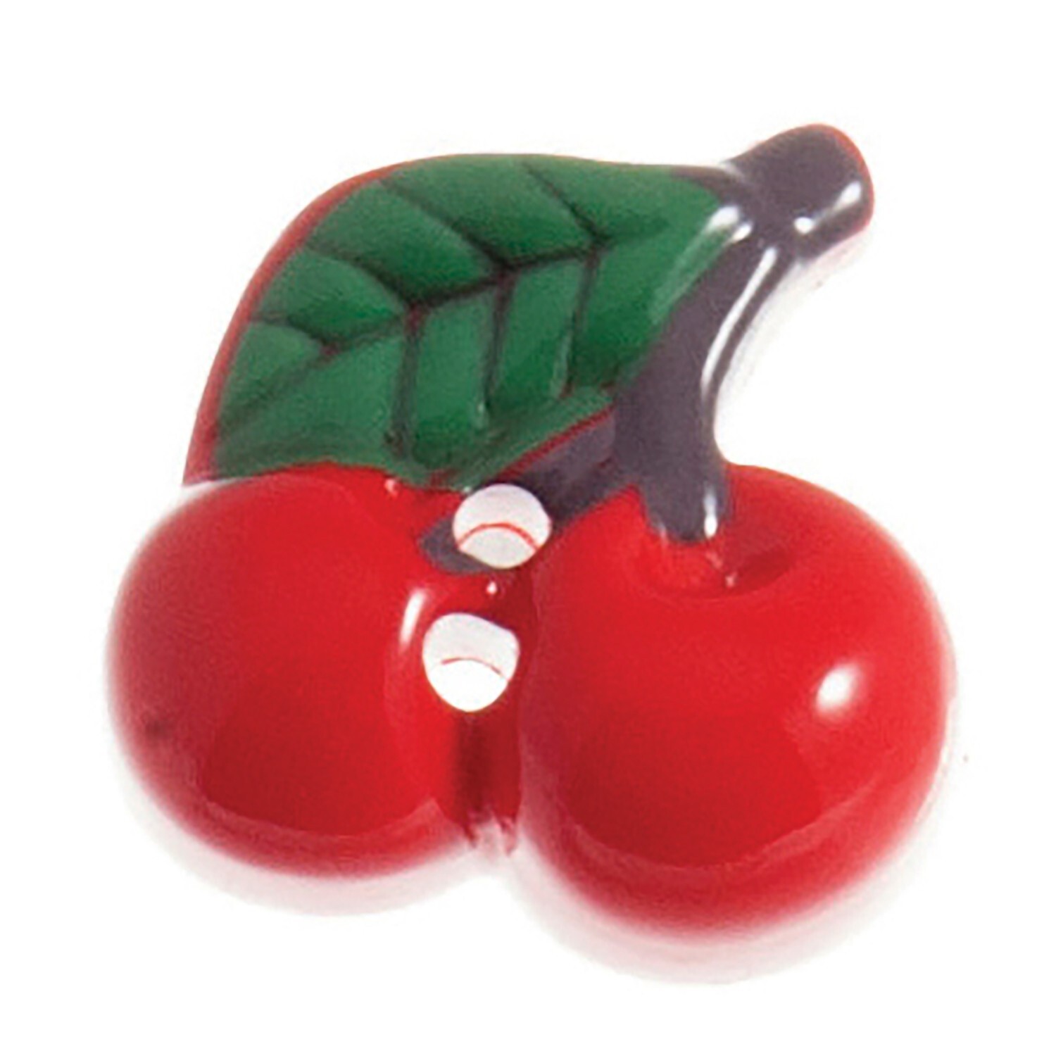 Hemline Novelty Two Hole Buttons Cherries 18mm Pack of 3 Buttons H040\713217 New