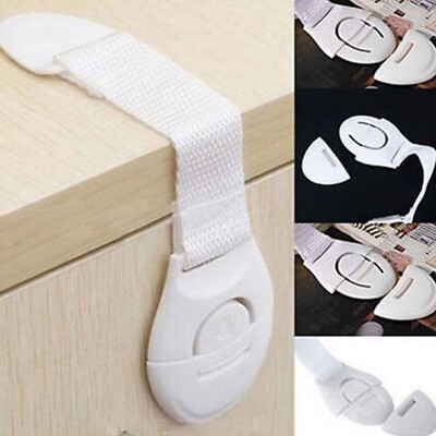 10pcs Kids Baby Pet Safety Lock Anti-pinch Hand Proof Door Cabinet Drawer Lock