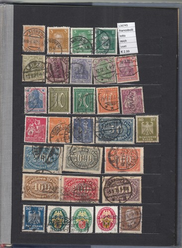 STAMPS STAMPS LOT GERMANY REICH USED (L36745) 