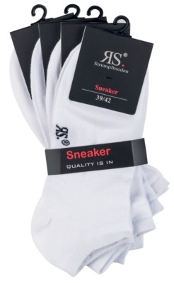 RS Harmony   4-8-12 Paar  Sneakersocken weiß  35/38  39/42  43/46  47/50  50/52
