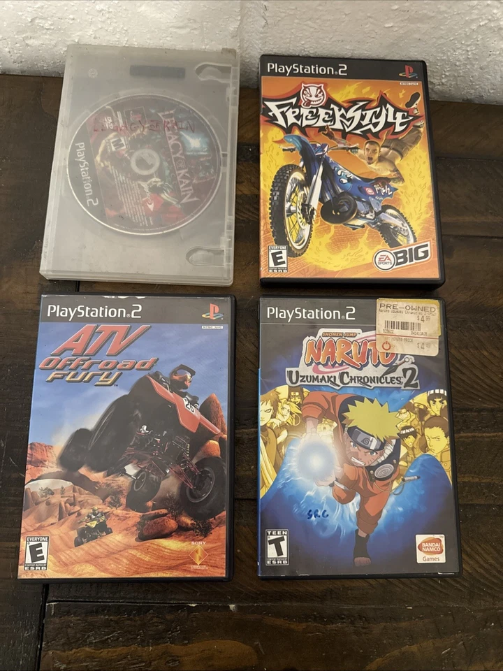 Lote de 4 juegos PS2, Naruto. Freestyle, ATV Off Road Fury, Legacy of Kain Foto 2 de 4