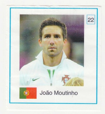 Portugese Gorila gum Football Wax Wrapper 2014 #22 Joao Moutinho Portugal Wolves