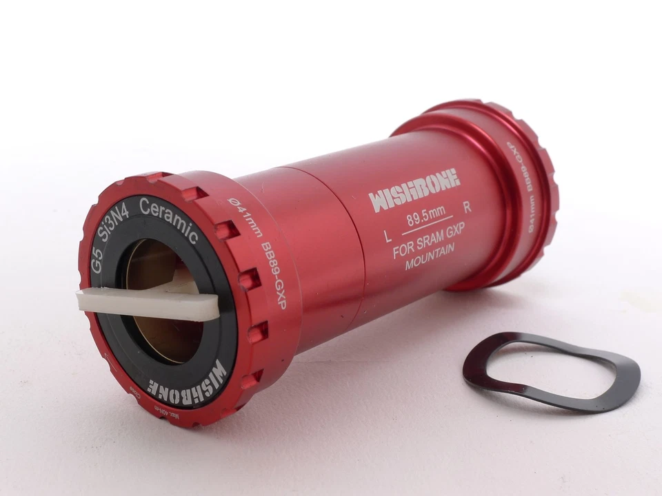 mr_ride Ceramic BB BB89 Frame adaptor Sram GXP MTB crank set Bottom Bracket Red - Image 4 of 4