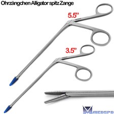 HNO Ohrz&auml;ngchen Alligatorzange Chirurgische Fremdk&ouml;rperzange Alligator Spitz CE
