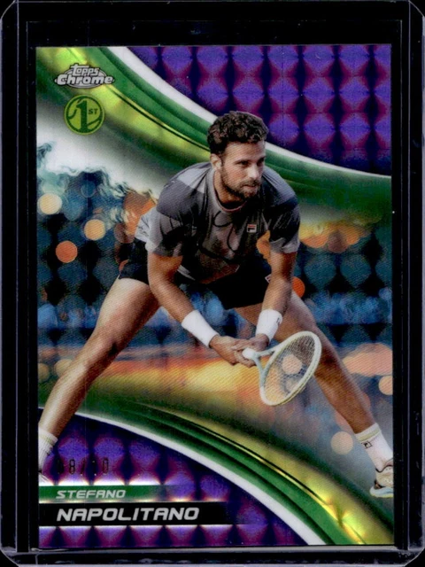2025 Topps Chrome Stefano Napolitano Purple Geometric Refractor #/10