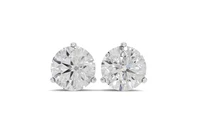 Natural Real Diamond Stud Earrings 14K Gold 0.20-2CTW Round Cut Women Men Prong
