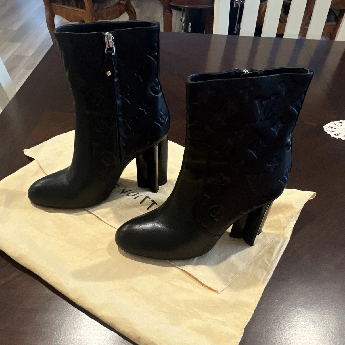 Louis Vuitton High (3-3.9 in) Heel Height Ankle Boots for Women