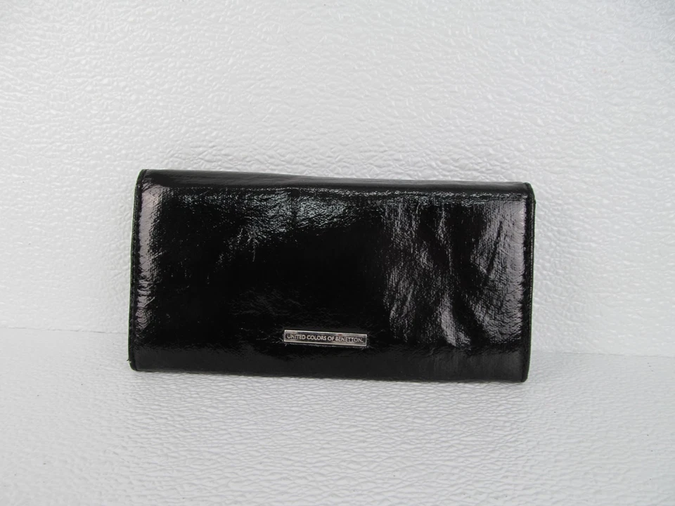 United Colors of Benetton Wallet Black Faux Patent Leather - Image 3 of 4