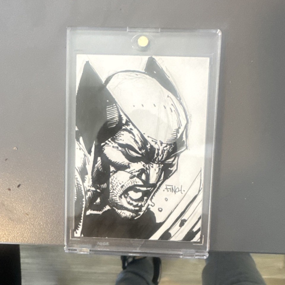 Essential Sequential Wolverine Original Sketch Card by David Finch Comic Art Comic Art
