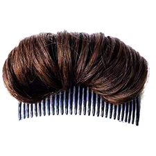 Dark Brown Invisible False Hair Clip, Hair Base Bump Insert Tool for Volume and 