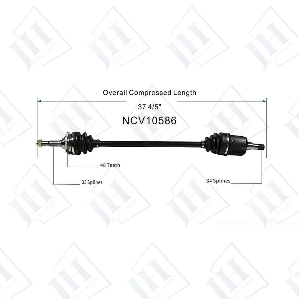 Eje CV delantero derecho original para Chevy Cavalier 1995-05 tracción delantera manual transmisión de 5 velocidades Foto 2 de 4