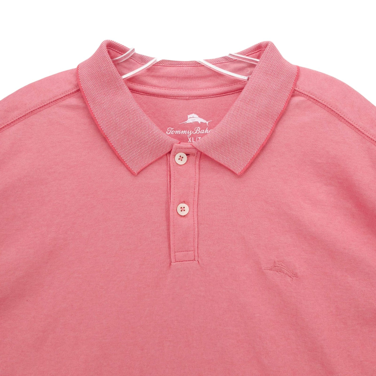 TOMMY BAHAMA Pink Polo Shirt Cotton Blend Size XL