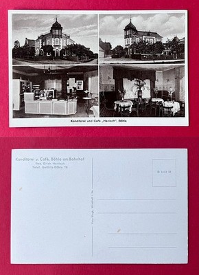 AK BÖHLA bei Priestewitz um 1933 Konditorei und Café am Bahnhof     ( 171518