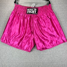 Built To Fight Industries Muay Thai Boxing Shorts Hot Pink XL MMA Cage SPARRING