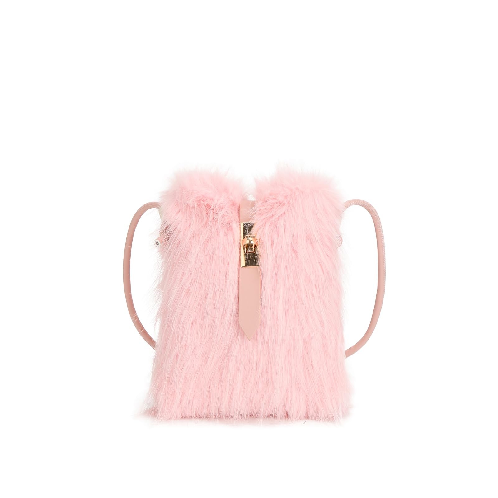 Furry Purse, Faux Fur Crossbody Bag Y2K Fluffy Bag Fuzzy Purses for Women (B ...