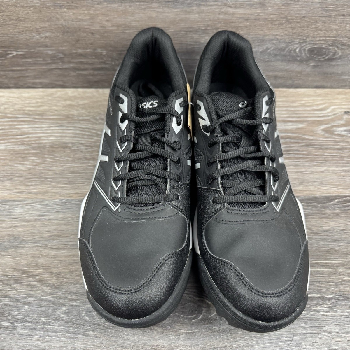 ASICS GEL Lethal Field Low Field Hockey Turf Shoes Black White