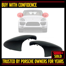Porsche Cayenne 2011-2014 92a Door Mirror Cover Set 2011 2012 2013 2014 Black