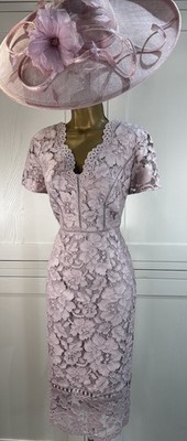 Phase Eight UK 10 Altrosa Kleid Hochzeit Mutter Braut Bräutigam Gast Rennen Veranstaltung