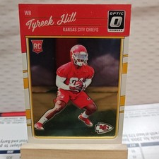 2016 Panini Donruss Optic Tyreek Hill #117 Kansas City Chiefs Rookie Card. rookie card picture