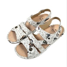 Finn Comfort Gomera White Graffiti Sandals