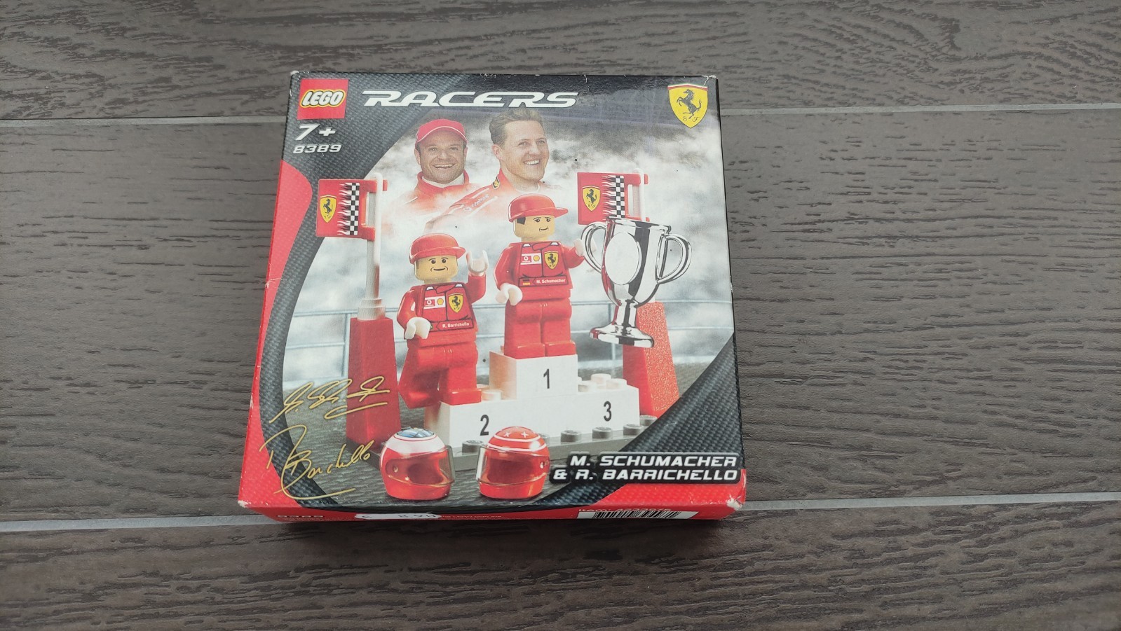 LEGO 8389 Ferrari Schumacher e Barrichello 2004 - Offerta Box Aperto