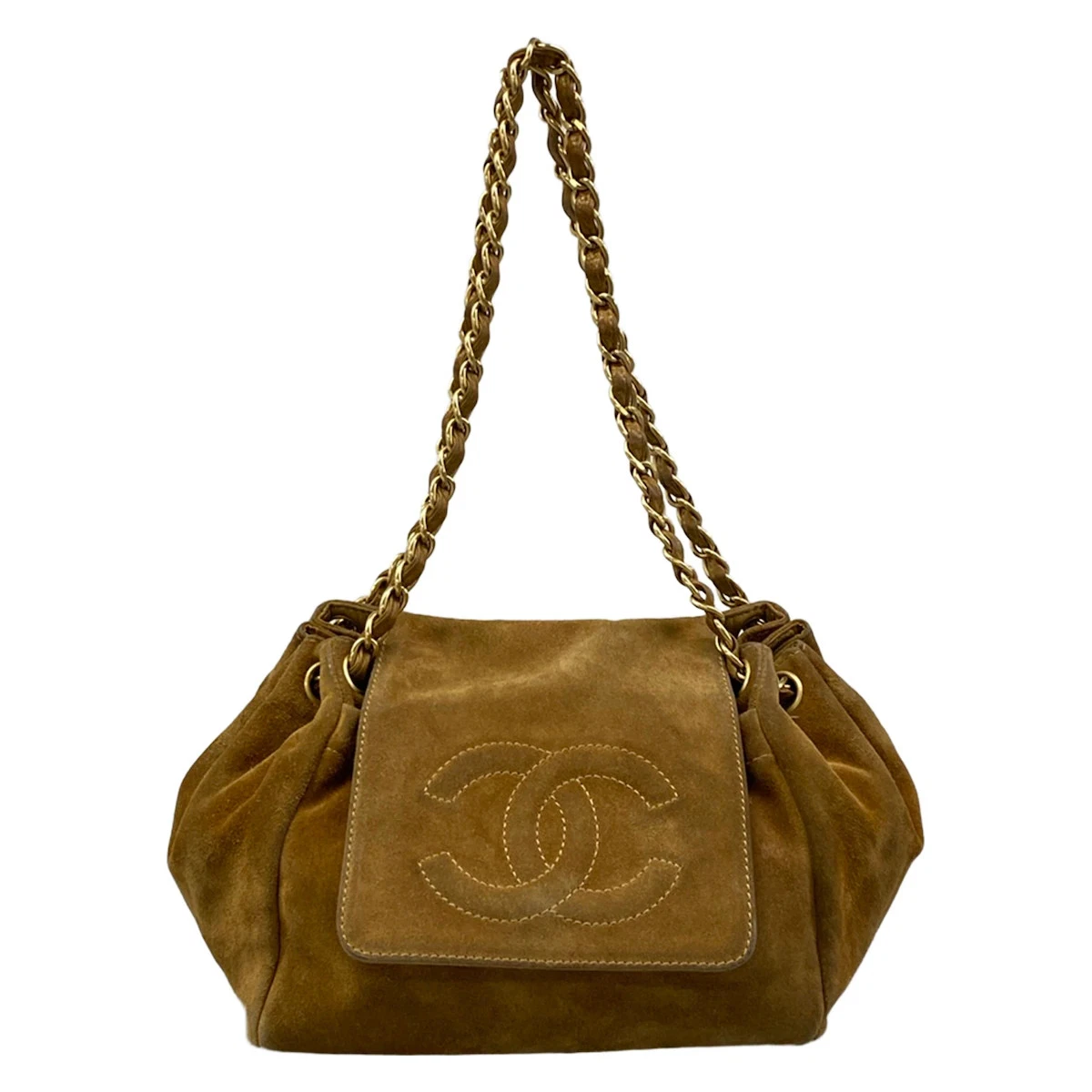 CHANEL Suede Exterior Brown Bags & Handbags for Women for sale | eBay