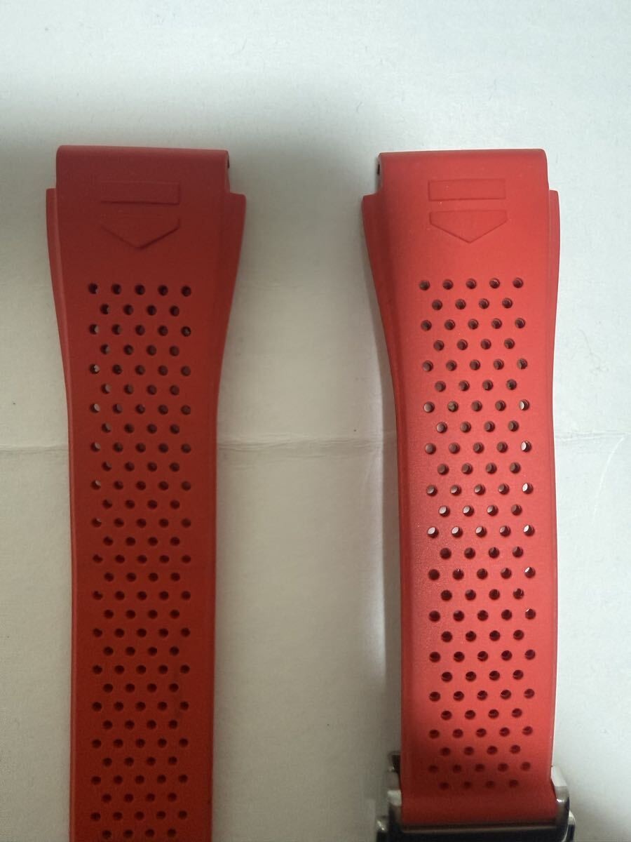 TAG Heuer コネクテッドe3 e4用 レッド シリコンバンド TAG Heuer Red