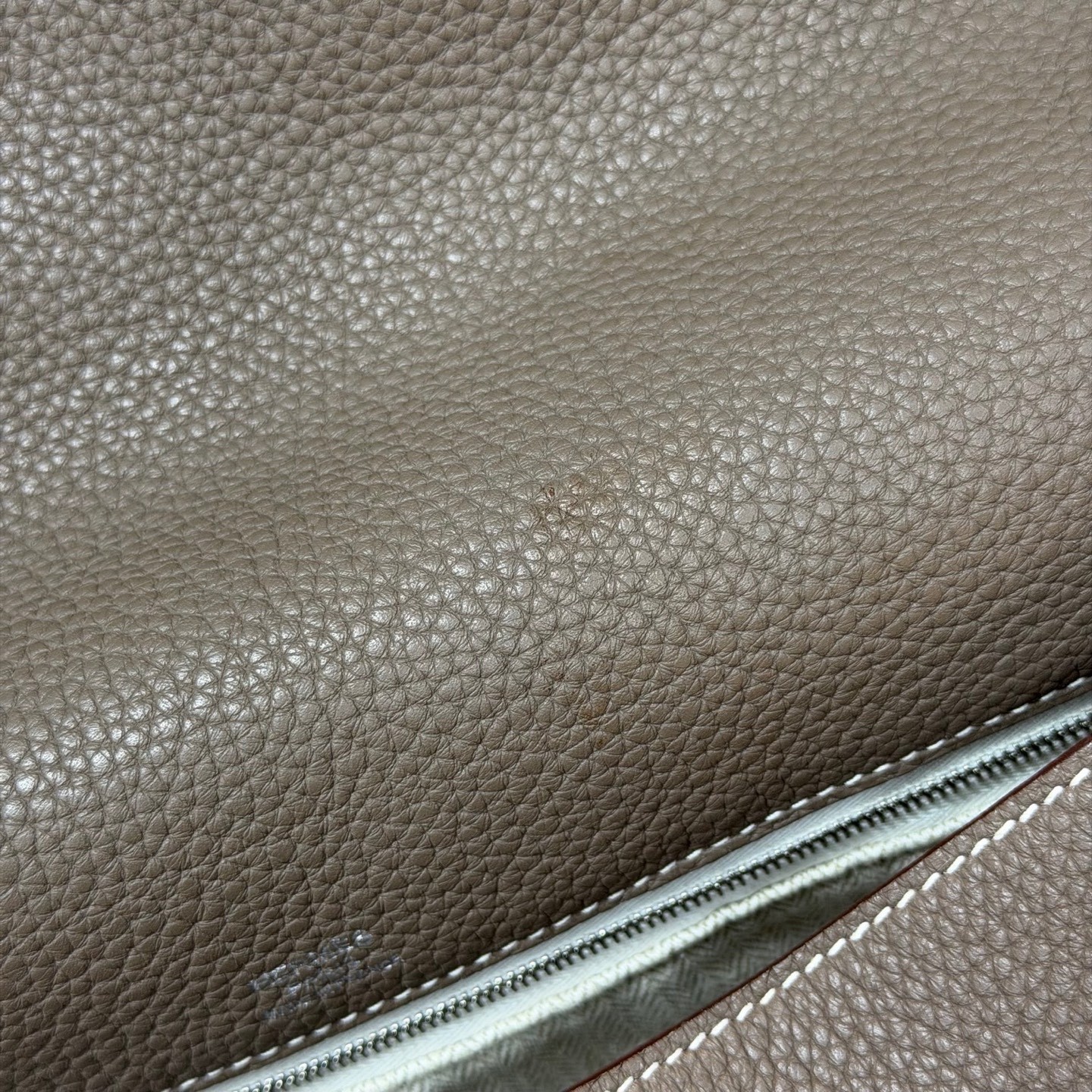 Authentic Vintage Hermès Alfred 35 Leather Crossbody Grey Silver-Tone eBay AG — image 21