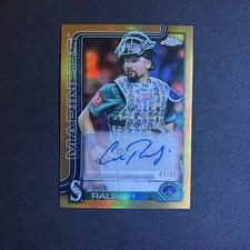 2025 Topps Chrome Update Series - Autographs Cal Raleigh #AC-CR Gold...
