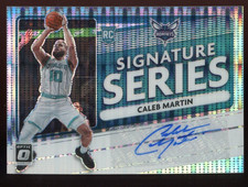 Caleb Martin 2020-21 Optic Auto Rookie Signature Series Serial #d 4/17 Hornets