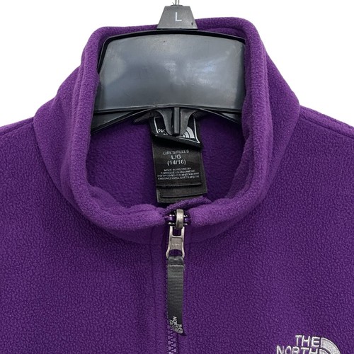 The North Face Kids Youth Full Zip Mock Neck Fleece Jacket Size Large (14/16) - Picture 3 of 12