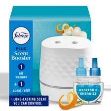 Febreze Plug Scent Booster Refresh & Energize Starter Kit - .87 fl oz/2ct