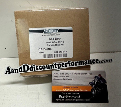 Instock Wsm Carbon Ring Set Sea-Doo 1503 4-TEC Gti GTS GTX Rxt 02-15 003-110-01K