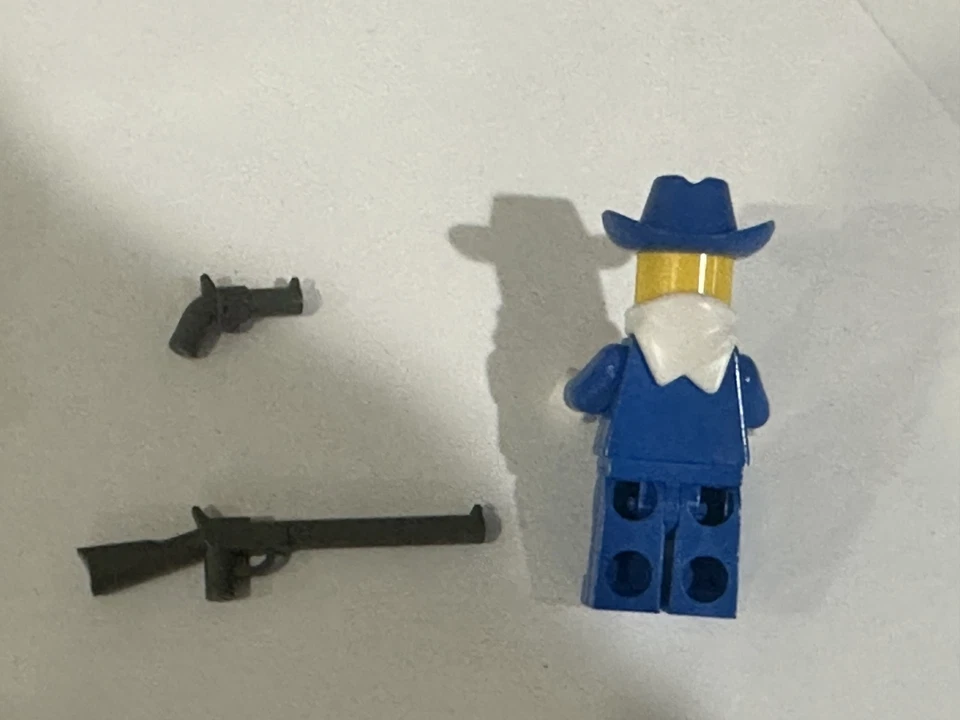 Minifiguras Lego Wild Western Indians ww003 cavalaria coronel rifle e arma de mão - Imagem 3 de 3