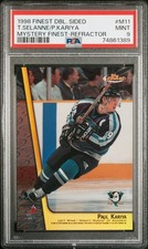 1998-99 Finest Mystery Finest Double Sided T.Selanne/P.Kariya Refractor PSA 9