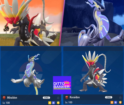 Pokemon Scarlet/Violet SHINY MIRAIDON + KORAIDON (Untouched) 2025 Evęnt Tradė