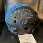 Barry Sanders Detroit Lions Autographed Authentic Football Helmet Beckett