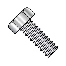 #6-32 x 1/2 in Hex Hex Machine Screw, Plain Steel, 5000 PK, 0608MH188