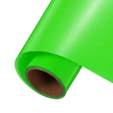 Fluorescent Green Permanent Vinyl, 12 Inch x 5ft Adhesive Vinyl Roll