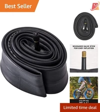 Replacement Bike Inner Tube 20 Inch Fat Tire Schrader Valve Durable Rubber