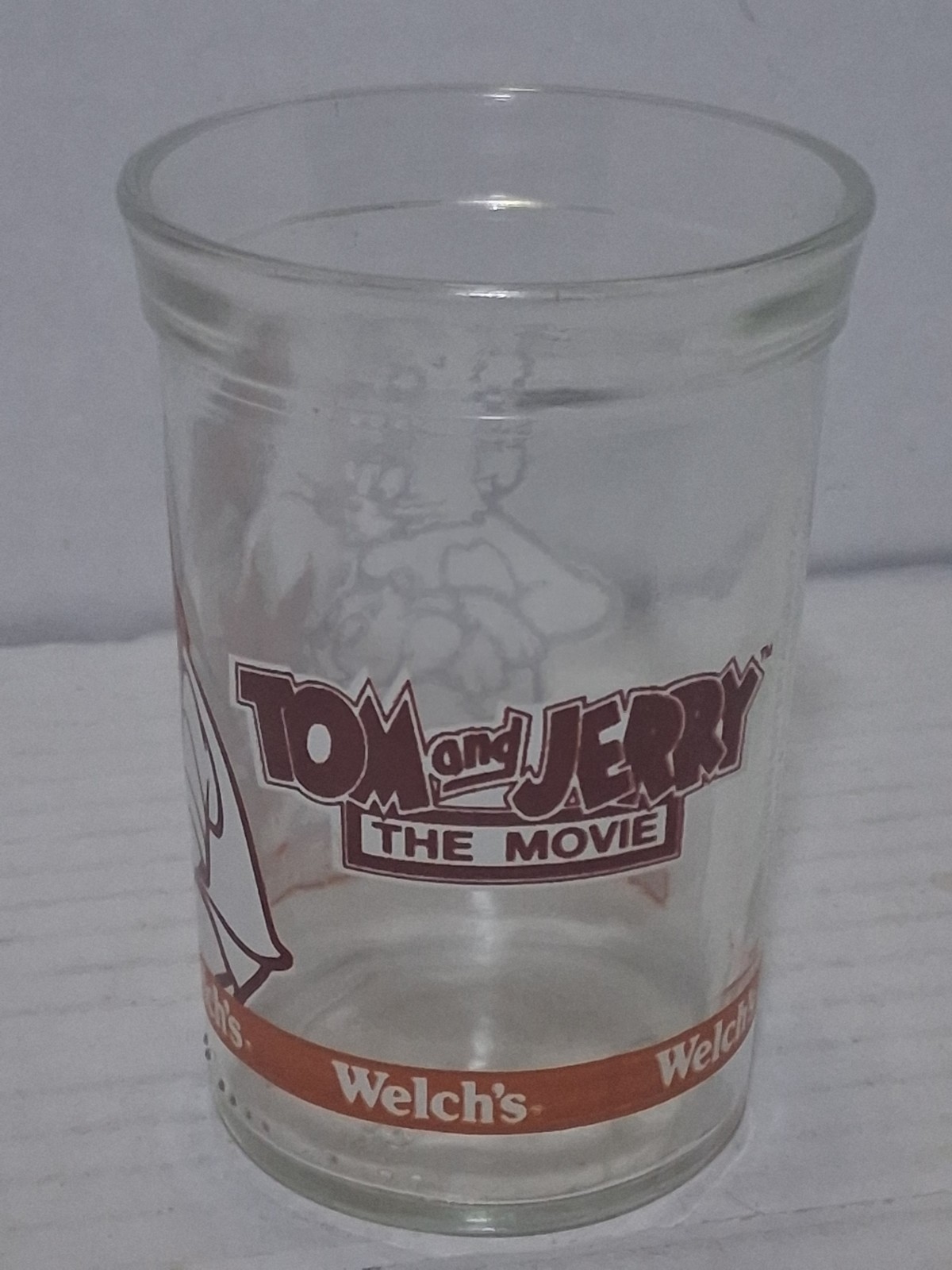Vintage Welch's Tom and Jerry Cartoon Jelly Jar Juice Glass 4