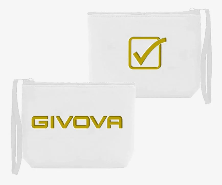 Bolso de mano Givova Pochette de neopreno blanco-oro
